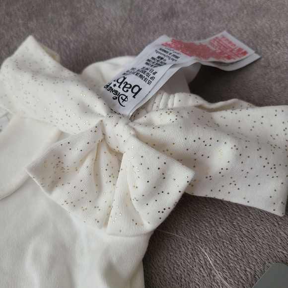 🆕️Disney Baby Snowflake Tutu Bodysuit Dress and Bow - Picture 10 of 13